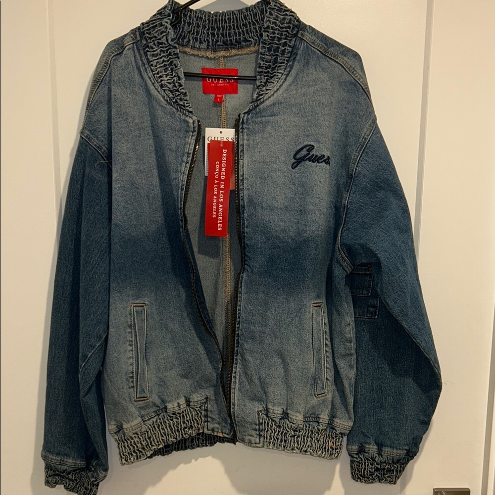 GUESS Women's Classic Blue Jean Jacket
